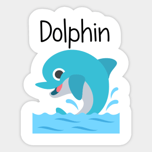 Blue Dolphin Sticker